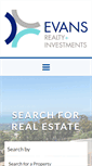 Mobile Screenshot of evansreinvestments.com
