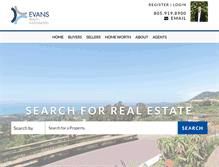 Tablet Screenshot of evansreinvestments.com